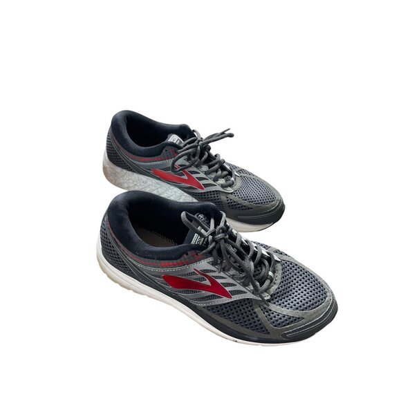 Brooks Addiction 13 Mens Gray & Red Running Shoes Sneakers Size 9.5W SKU 8600 - Picture 4 of 16